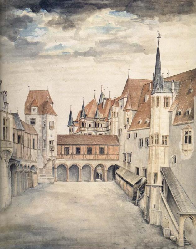Albrecht Durer The Courtyard of the Former Castle in Innsbruck Spain oil painting art